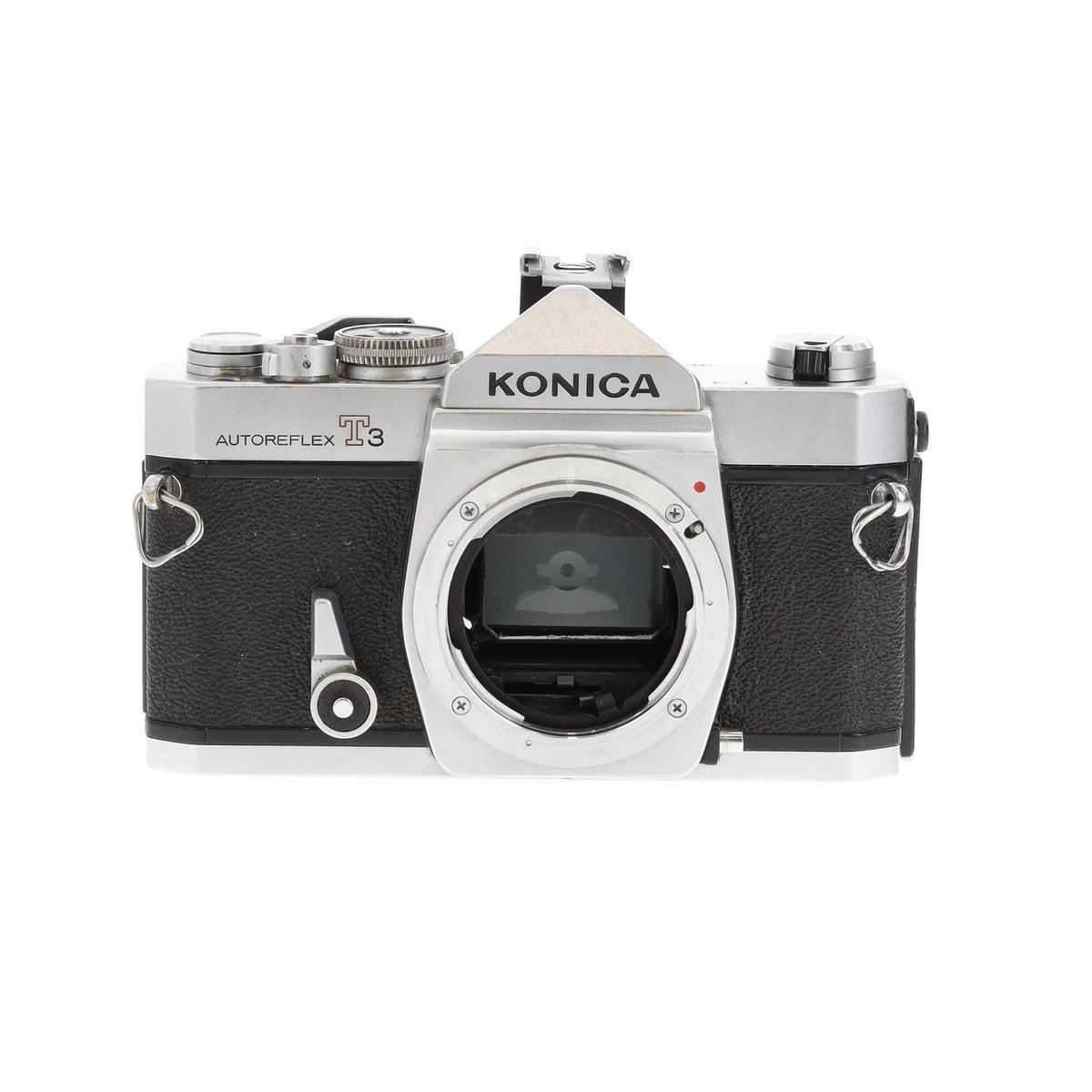 コニカKONICA AUTOREFLEX T3 ➕AR50 mmF1.4 Konica Autoreflex T3 35mm Film SLR Camera Body, Chrome (Body Only