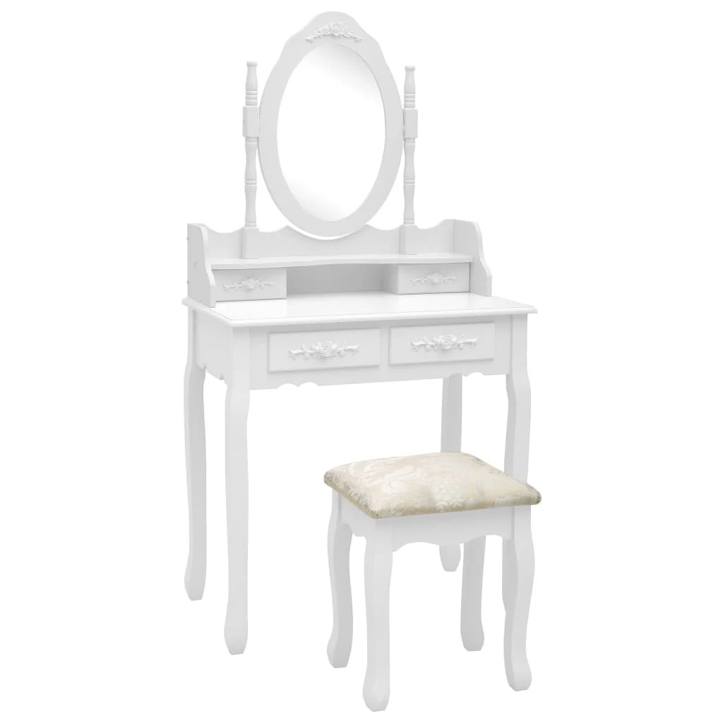 Coiffeuse avec grand miroir pour ranger tout le maquillage