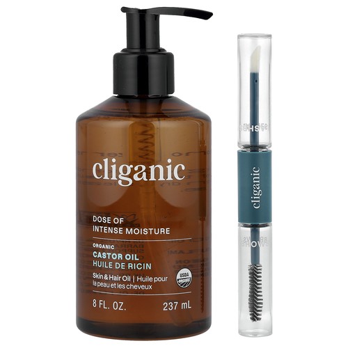 Dose of Intense Moisture™, Organic Castor Oil Lash & Brow Set, 8 fl oz (237 ml)