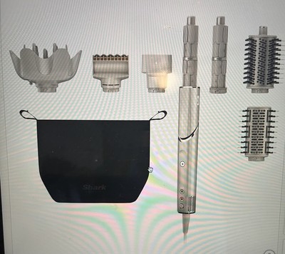 Shark Flexstyle Air Styling & Drying System 7 Attachments & Case With Dryer