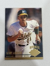 1994 Fleer Ultra Kurt Abbott #104 Oakland Athletics A’s Rookie Card RC. rookie card picture