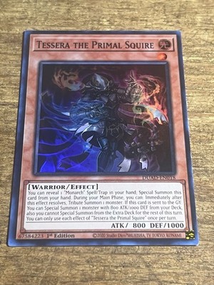 Yugioh! Tessera the Primal Squire - DUAD-EN018 - Super Rare - 1st Edition Near M