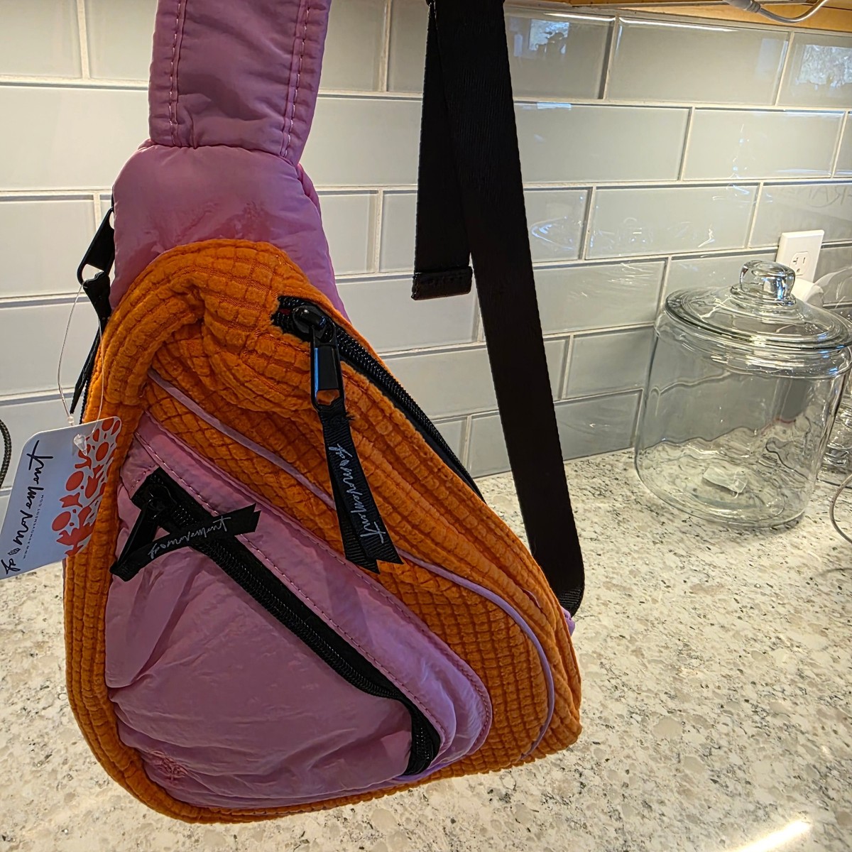 Free People Movement Vibrant Orange Women\'s Cross Body Adjustable Bag Free People Orange Bags & Handbags for Women for sale | eBay main image 2