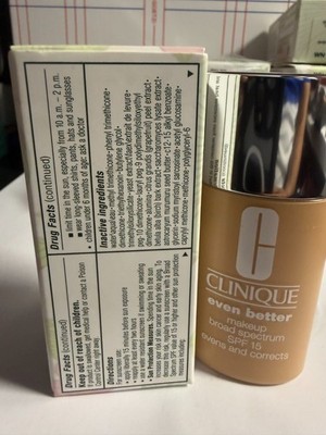 Clinique Even Better Makeup Broad Spectrum SPF 15, WN 12 MERINGUE, 1 fl oz NIB