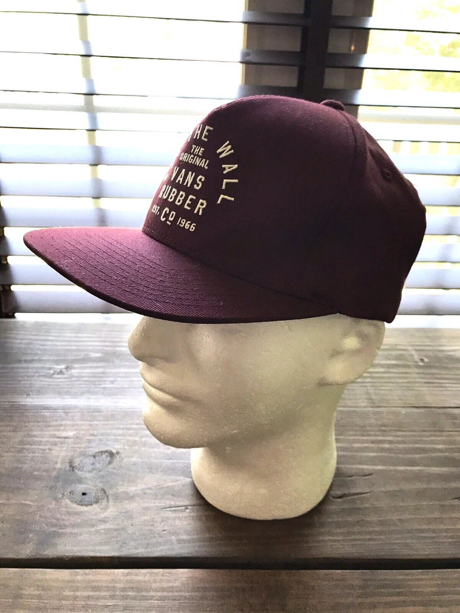 The Original Vans Rubber Co. 1966 chapeau hors mur marron Flexfit S M neuf avec