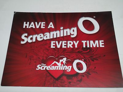 VG 2 - Sided Ad Poster ''Screaming O'' Sexual Aid 'Have a Screaming O Every Time'