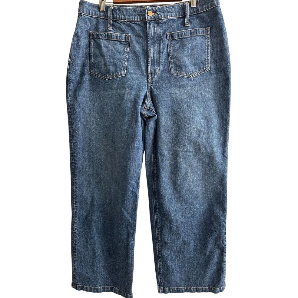 Madewell Perfect Vintage Wide Leg Jeans in Blue Size 33