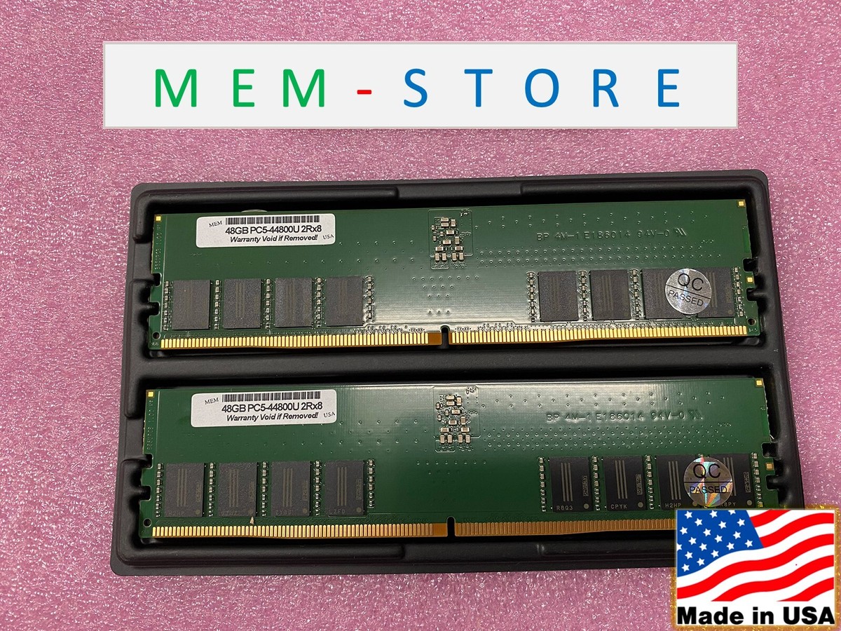 96GB 2x48GB DDR5-5600MHz UDIMM KVR56U46BD8K2-96 Compatible