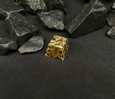 Hand Carve Brass Keycaps R4 Retro Artisan Keycap for MX Mechanical Keyboards