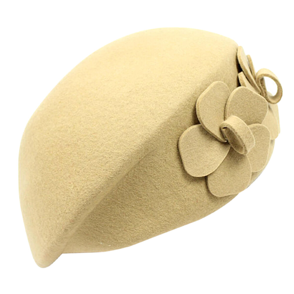8364 Womens Wool Felt French Berets Pillbox Hat Vintage Beanie Beret Womens Wool Felt French Berets Pillbox Hat Vintage Beanie  main image 4