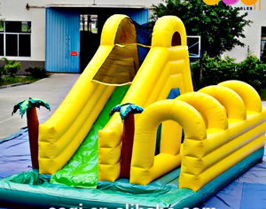 33x18x18 Commercial Inflatable Tropics Water Slip N Slide Bounce