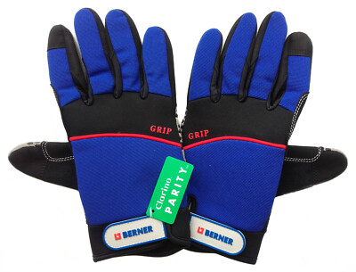 Berner 51228 Safe Handle Glove Anti-slip Silicone Facing 1 Pair 10