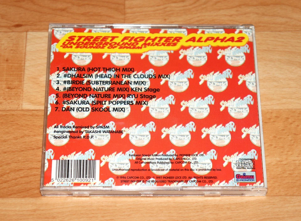 1997 Street Fighter Alpha 2 Underground Mixxes Soundtrack OST CD SNES Capcom - Image 2 of 4