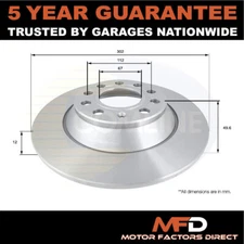 Fits Audi A6 2004-2011 MFD Rear Brake Disc #1 4F0615601E