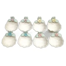 Ardalt Salt Cellars Bone China After Dinner Mint Candy Holders Vintage Set of 8
