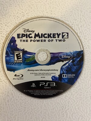 Disney Epic Mickey 2: Power of Two (PlayStation Vita, 2013) Acceptable Disc Only