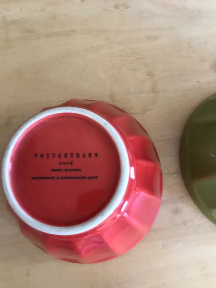 Pottery Barn Set of 2 Colorful Bowls - Image 4 of 4