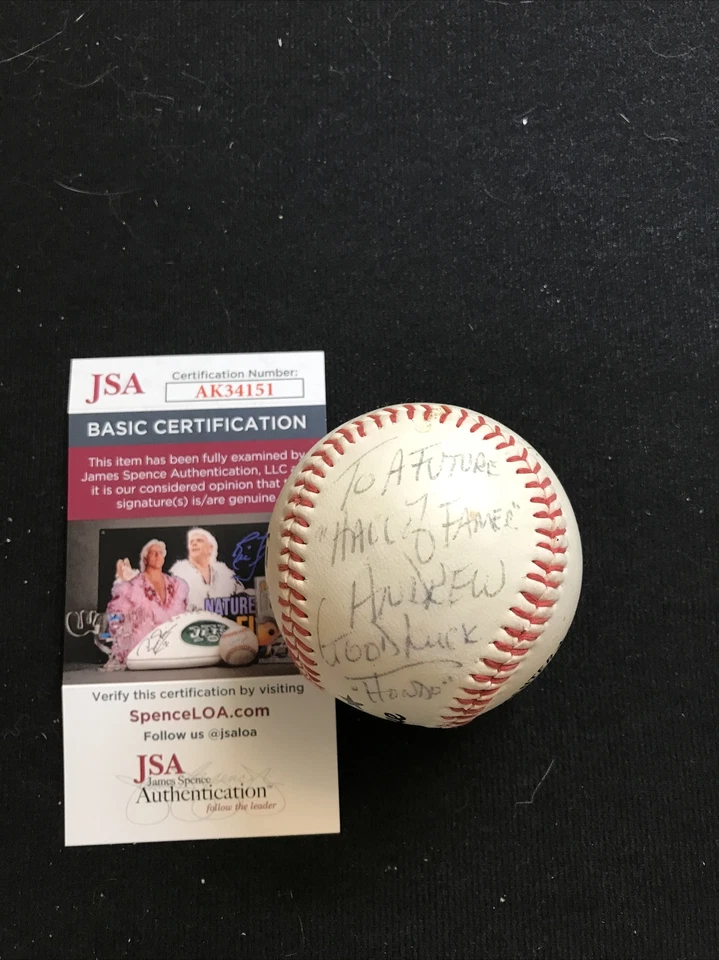 Frank Howard Inscribed Signed Autographed Official MLB Baseball JSA COA - Image 2 of 2