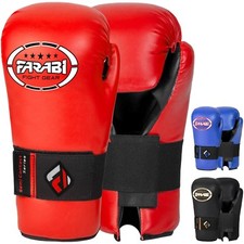 FARABI Boxing Gloves Karate Teakwondo Kickboxing Semi Contact Training Gloves