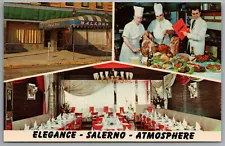 Richmond Hill Long Island NY Salerno Restaurant 117 Hillside Ave c1960 Postcard