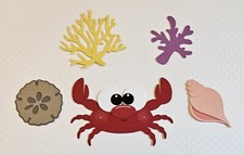 Crab Set. Scrapbook, Card Making Paper Piecing