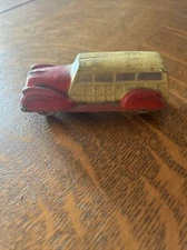 Vintage The Sun Rubber Co Delivery  Wagon Toy Truck Made in USA Red White
