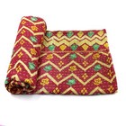 Vintage Kantha Quilt Indian Handmade Cotton Bohemian Bedding Blanket f