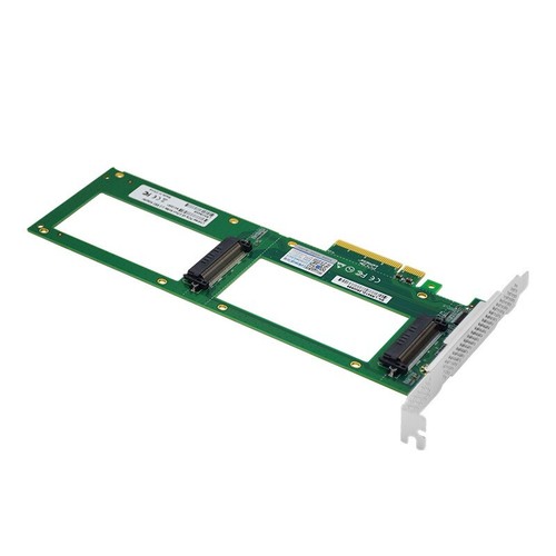 2X U.2 SFF-8639 SSD to PCI Express 3.0 Gen 3 X8 Card U.2 NVMe SSD Adapt - Afbeelding 4 van 5
