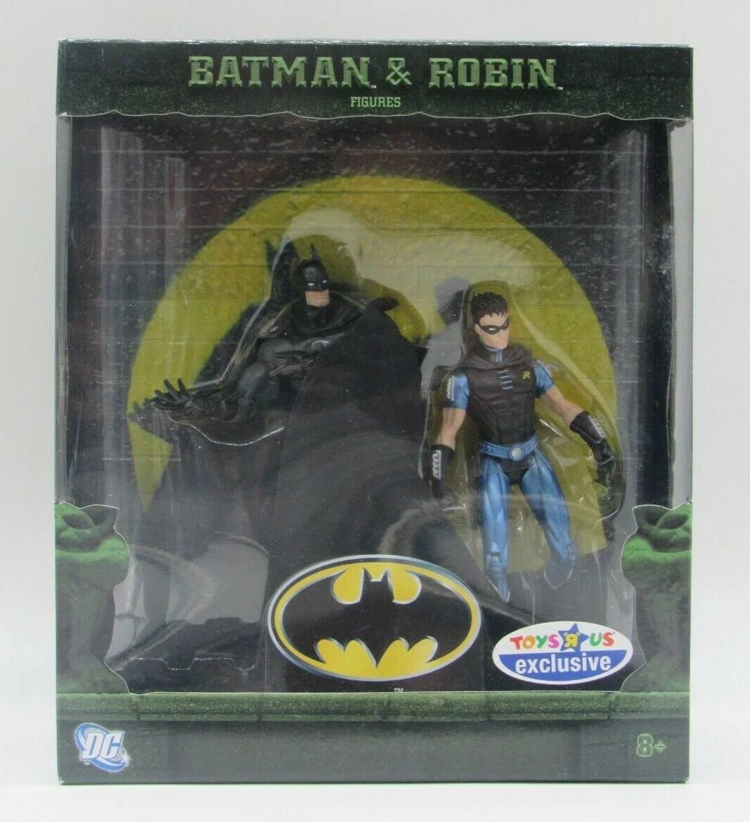 DC Batman Robin Figures 2 Pack Toys R Us Exclusive Blue Suit Mattel 2007