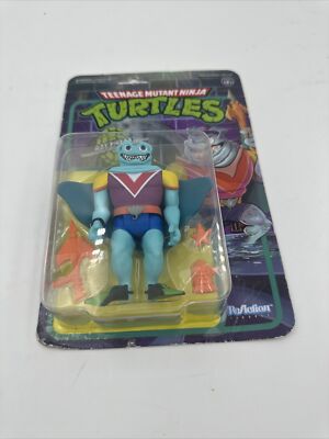 2022 SUPER7 Teenage Mutant Ninja Turtles Ray Fillet ReAction Figure 3.75'' TMNT 