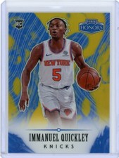 2020-21 Panini Chronicles Honors Gold Prizm Rookie #583 Immanuel Quickley #10/10