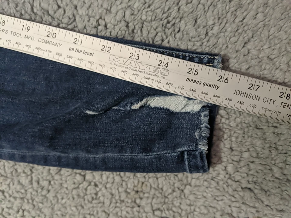 Justice Girls tiro alto Jegging desgastado lavado oscuro talla 14 Foto 4 de 4