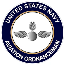 U.S. Navy Aviation Ordnanceman Bumper Sticker Military Vinyl Soldier Decal 5"