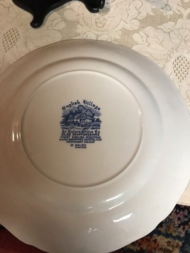 Salem China Co English Village von Old Staffordshire 10" Essteller - Bild 9 von 12
