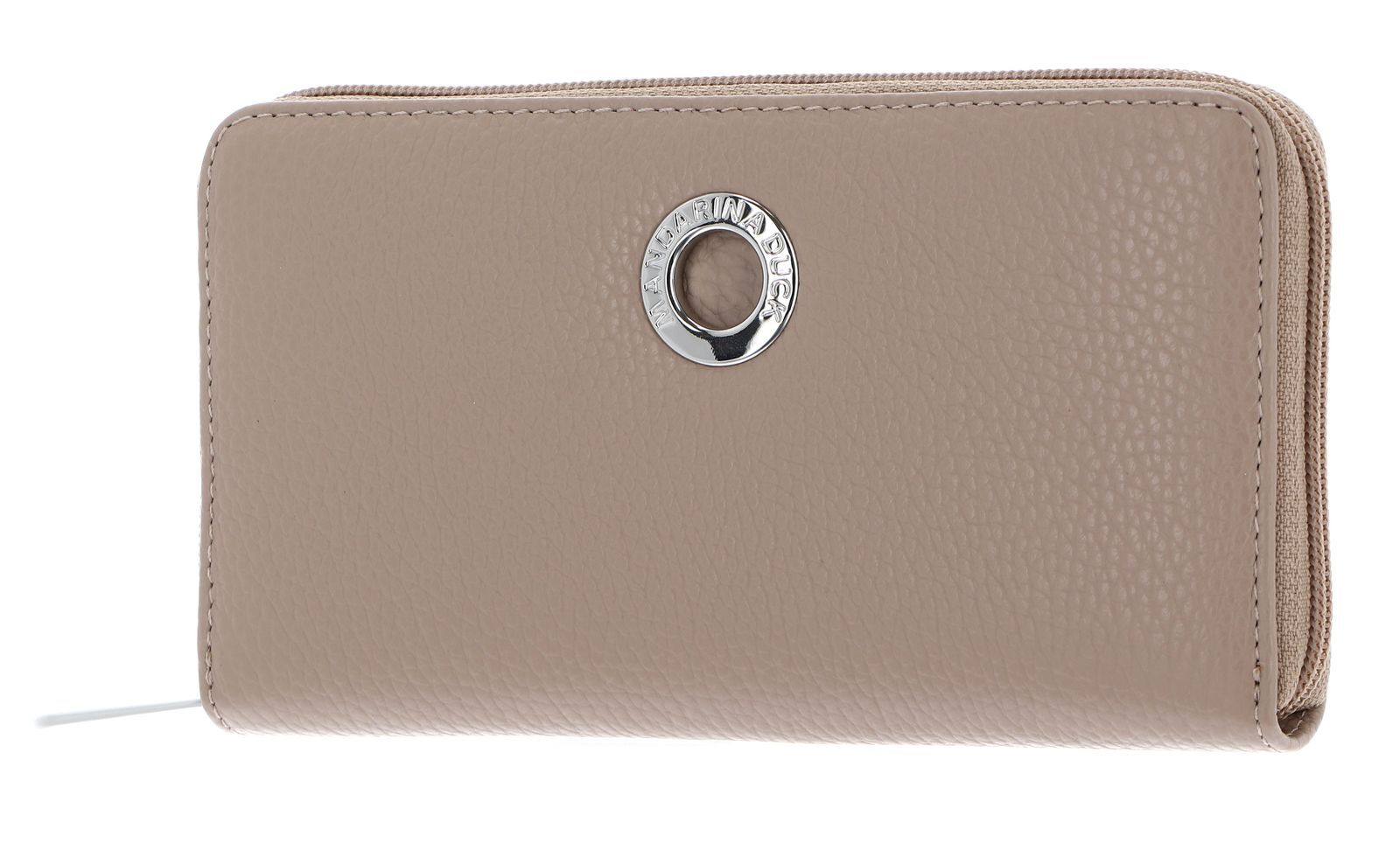 MANDARINA DUCK Mellow Leather Zip Around Wallet L Warm Taupe