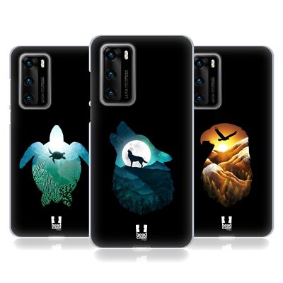 HEAD CASE DESIGNS ANIMAL DOUBLE EXPOSURE SOFT GEL CASE FOR HUAWEI PHONES 4