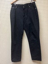 Vintage Lee Riveted Jeans Womens 14 Medium Black Denim Relaxed Mom