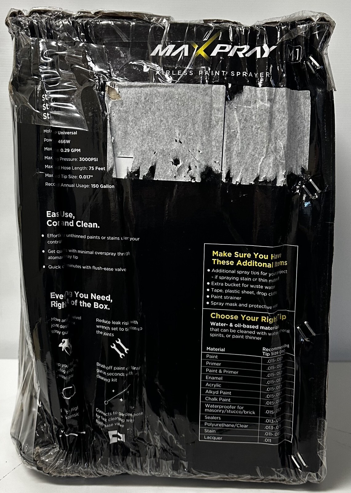 MaXpray M1 Airless Paint Sprayer, Highly Efficient ThinningFree