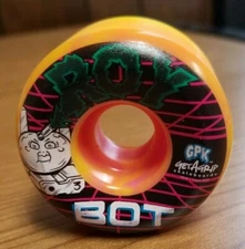 Topps GPK Garbage Pail Kids GET A GRIP S3 ORANGE PUKE Skateboard wheel ROY BOT