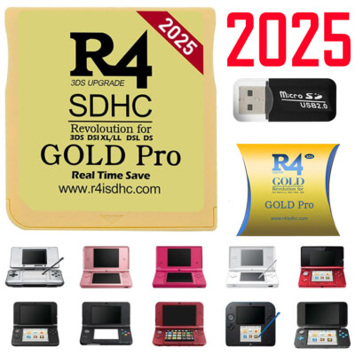 2025 Version R4 Gold Pro SDHC R4i For DS/NDS/3DS/2DS Revolution