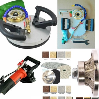 ECOEDGE Polisher 35 Pad Granite Concrete 3/16'' 3/8'' Radius Bullnose Router Bit