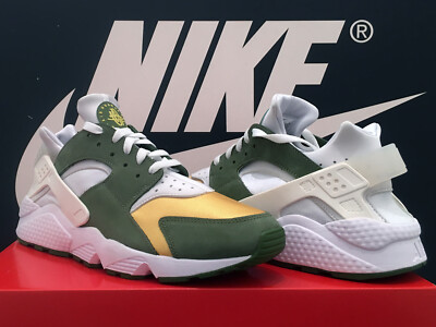 DS 2021 NIKE AIR HUARACHE LE UK10 EU45 STUSSY OLIVE OG PERSIAN 1 90 95 BW 2 RARE