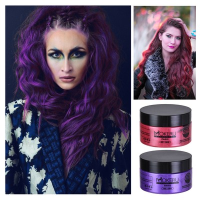 Unisex Hair Wax Color Washable Temporary Dye Styling Cream Mud For