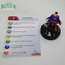 Heroclix Superman set Superman 001 Common figure w/card 
