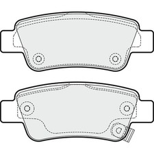 Brake Pads Set For Honda CR-V MK3 2.2i-CTDi 4WD Rear Apec Blue 43022SWWG00