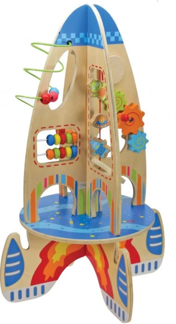 wooden rocket toy