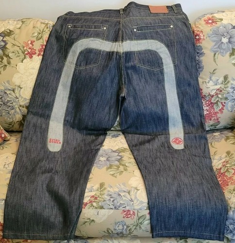 EVISU JEANS SIZE 42 W. Medium Blue 