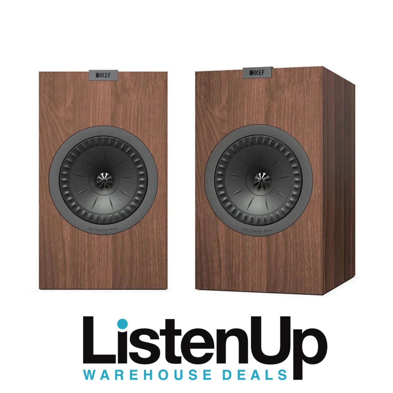 Колонки для книжных полок KEF Q150 - Пара - Орех