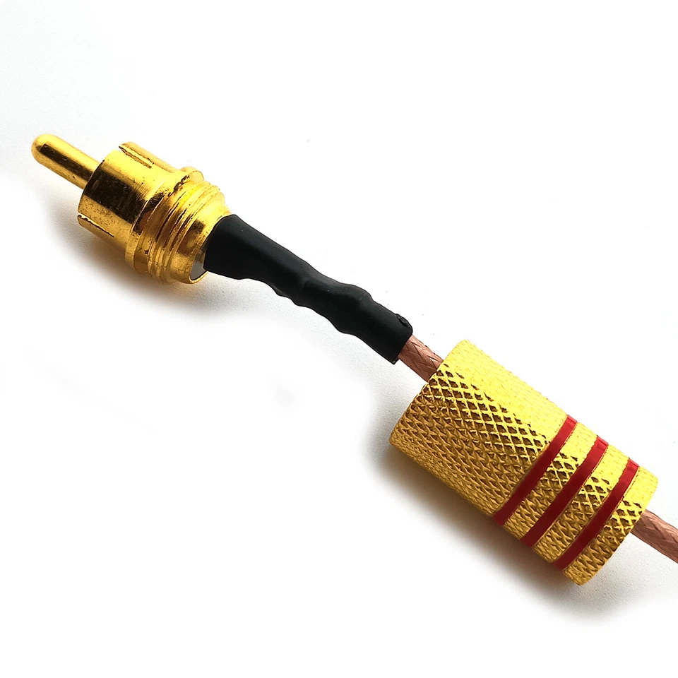 F Aerial Pin to RCA Jack Cable RG316 Coax Copper RF Video Converter Wire Adapter - Image 4 of 4