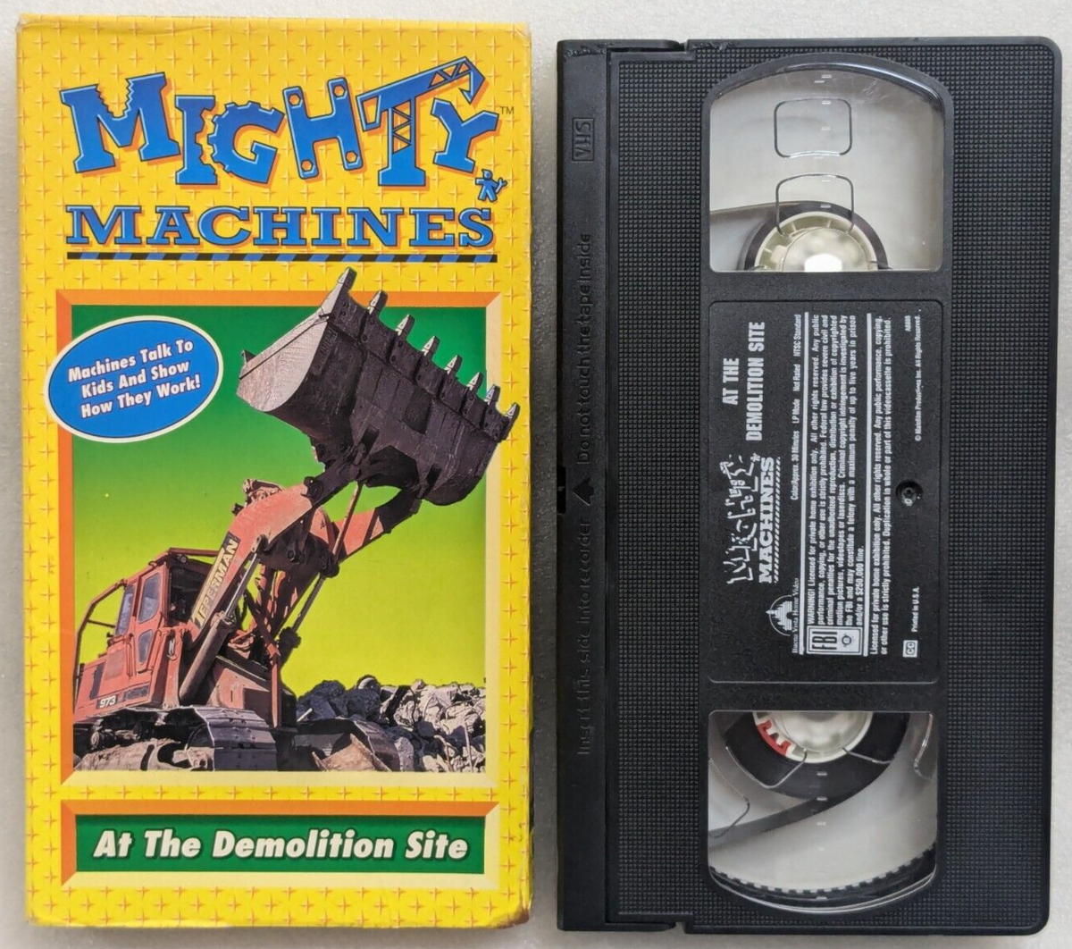 Mighty Machines at the Demolition Site (VHS, 1996, Buena